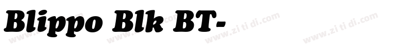 Blippo Blk BT字体转换